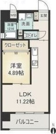 浅間町駅 徒歩7分 7階の物件間取画像